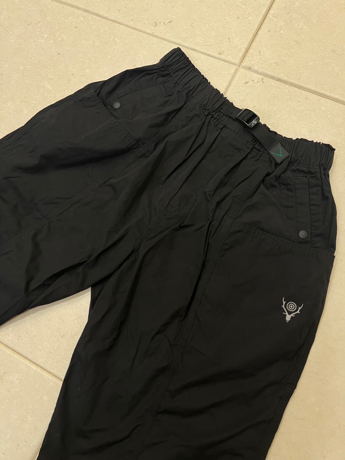 SOUTH2 WEST8(남이서팔) 벨티드 팬츠 블랙 S 상품이미지1