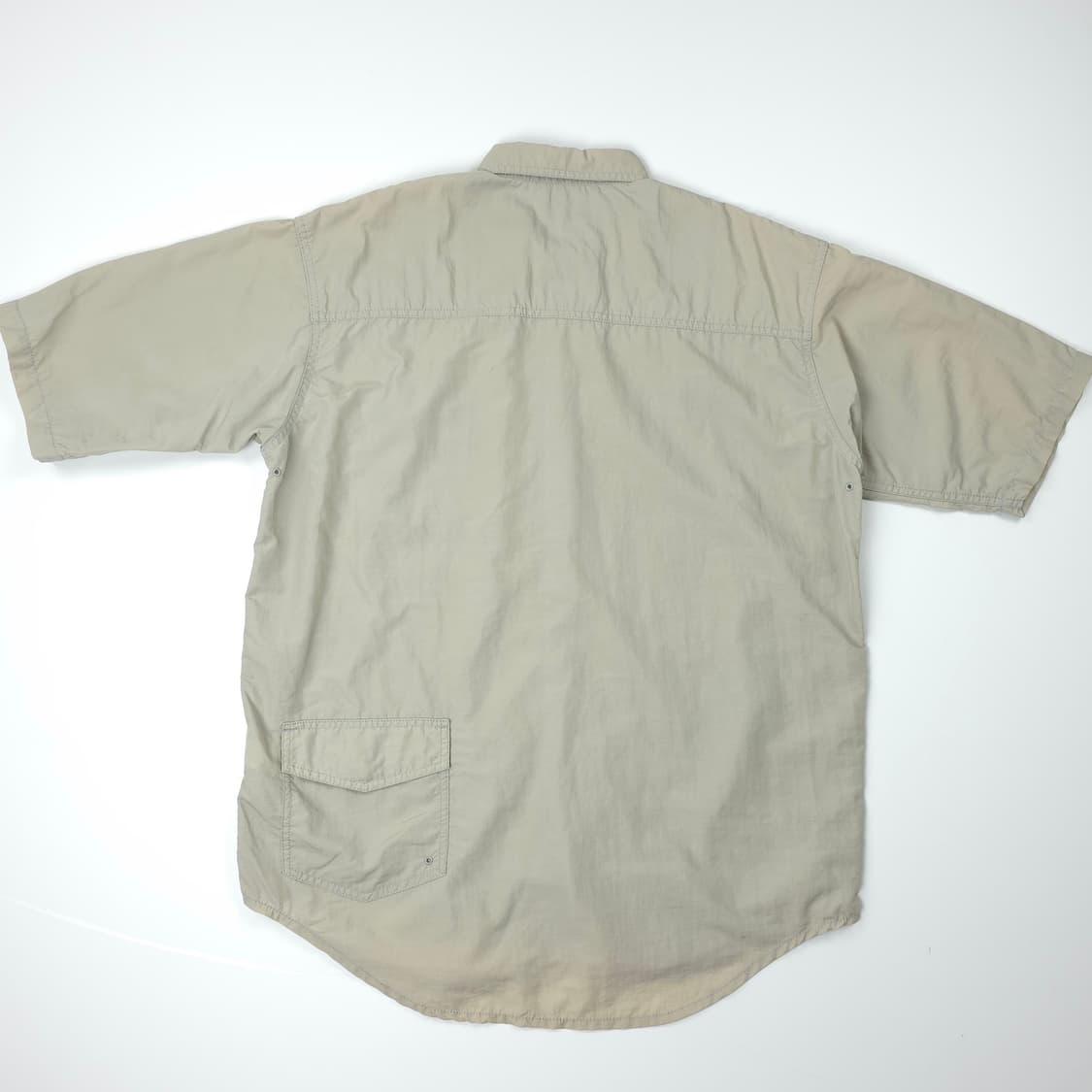 빔즈 나일론 반팔셔츠 그레이 (M) 상품이미지2