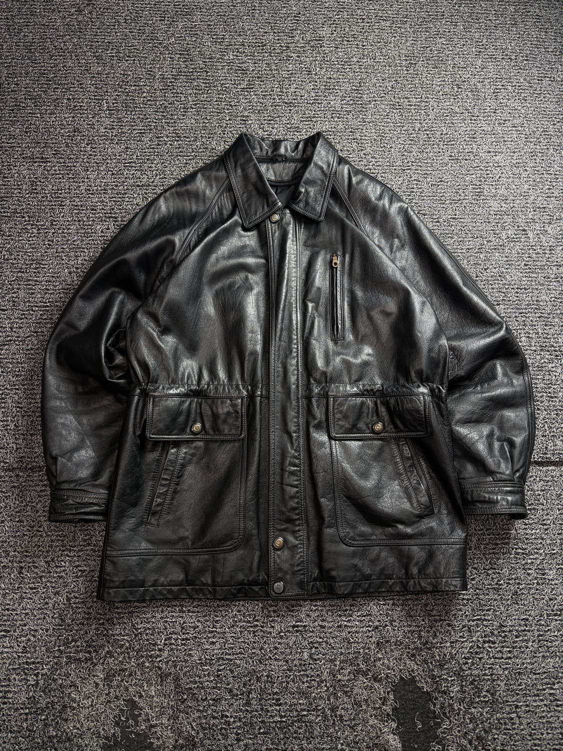 빈티지 아카이브 카우하이드 소가죽 롱자켓 3208 상품이미지2