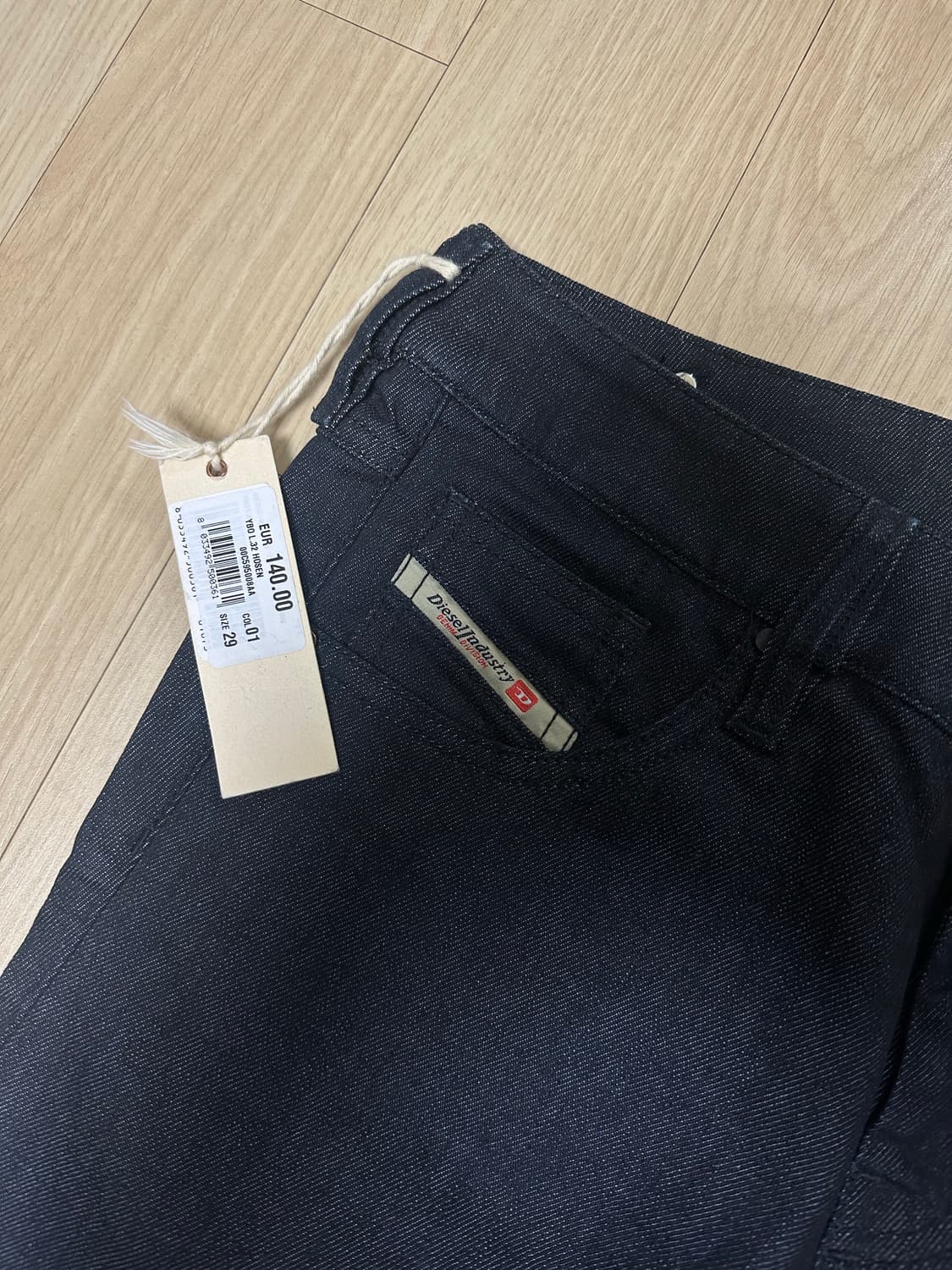 디젤 생지 로우라이즈 부츠컷 팬츠 29 새상품 상품이미지6