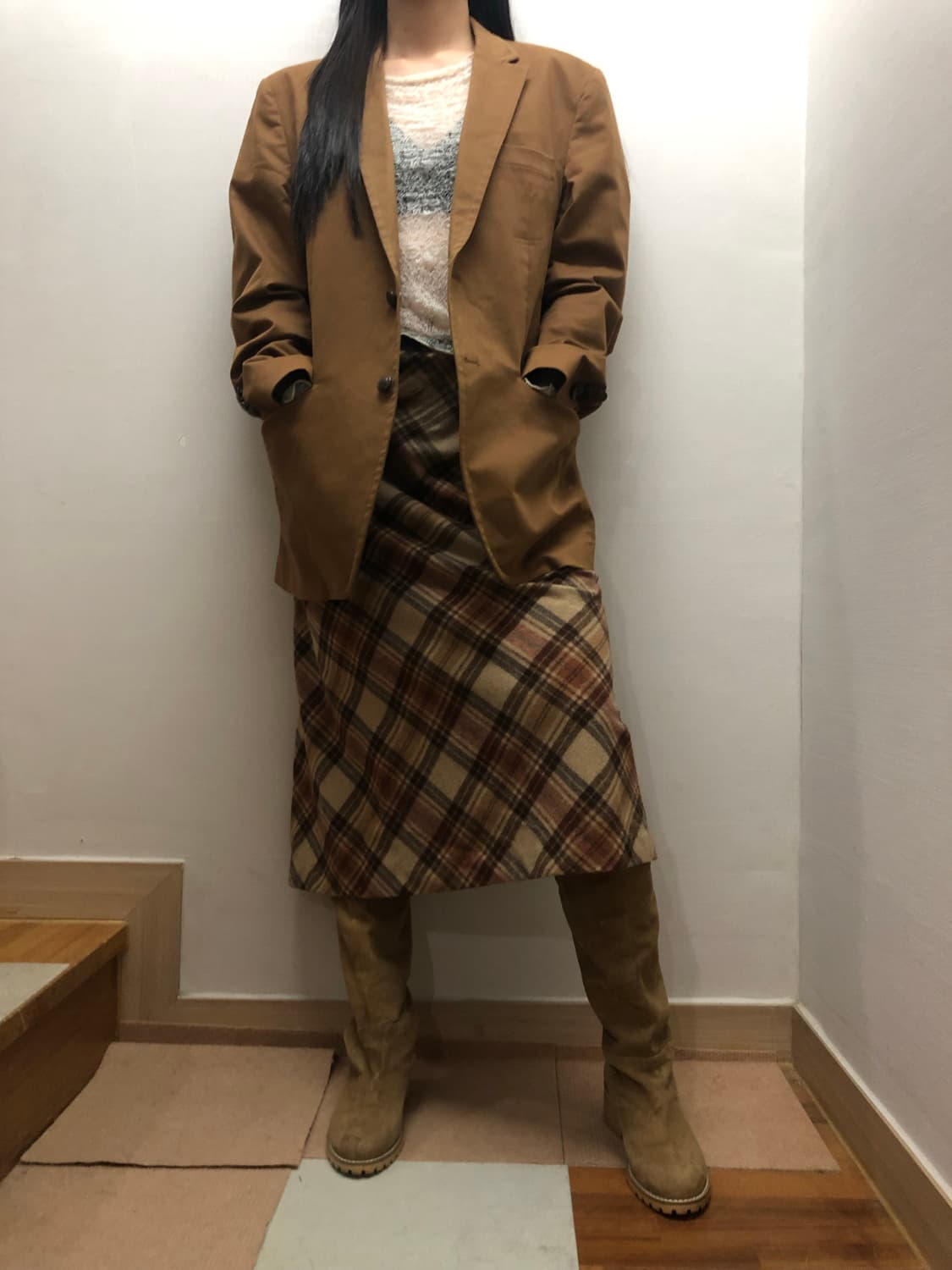 빈티지 브라운 코튼 자켓 상품이미지5