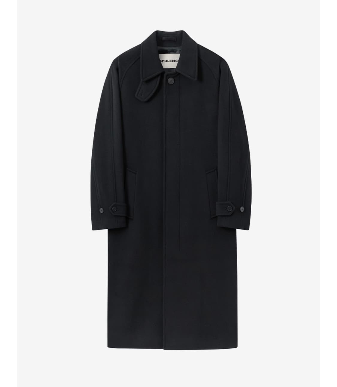 [인사일런스] 마펠 캐시미어 발마칸코트 black 상품이미지1