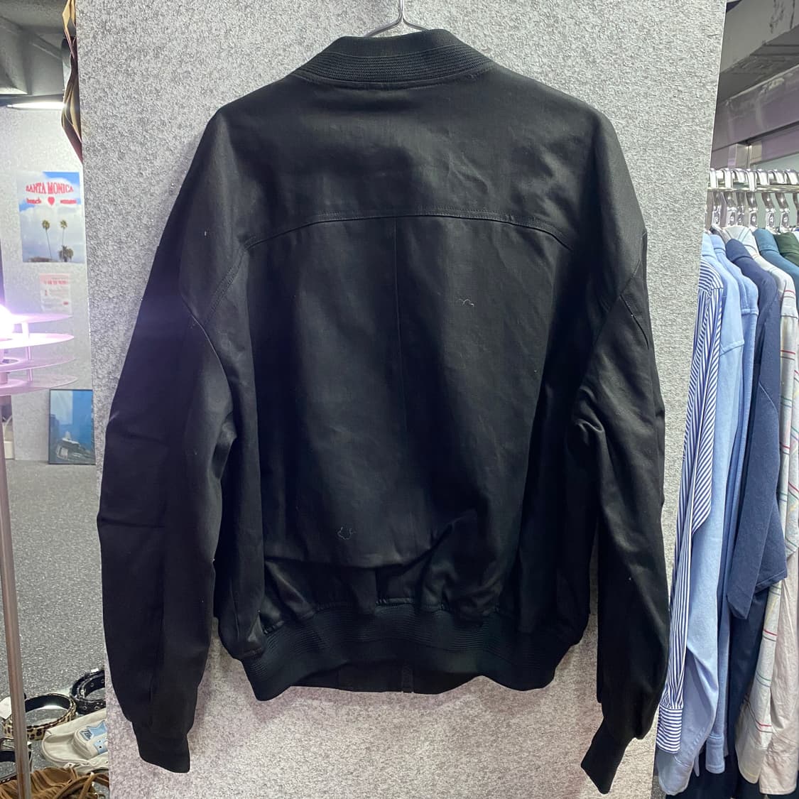 메종미네드 MA-1 블랙 오버 블루종 자켓 B3934 상품이미지5