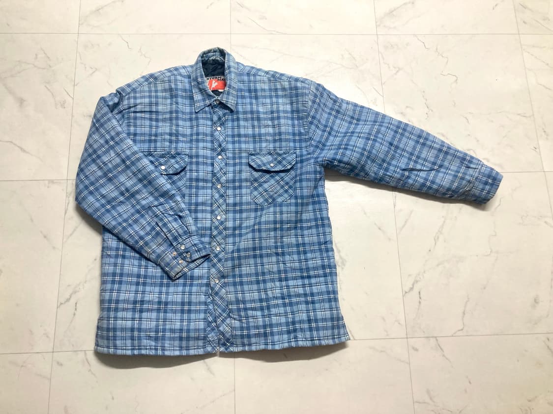 90s 스톰마스터 퀼팅 안감 셔츠 자켓 105-110 상품이미지1