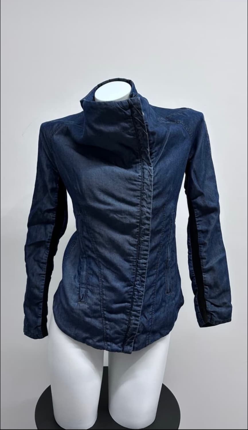 헬무트랭 하이넥 비대칭 텐셀 자켓 상품이미지1