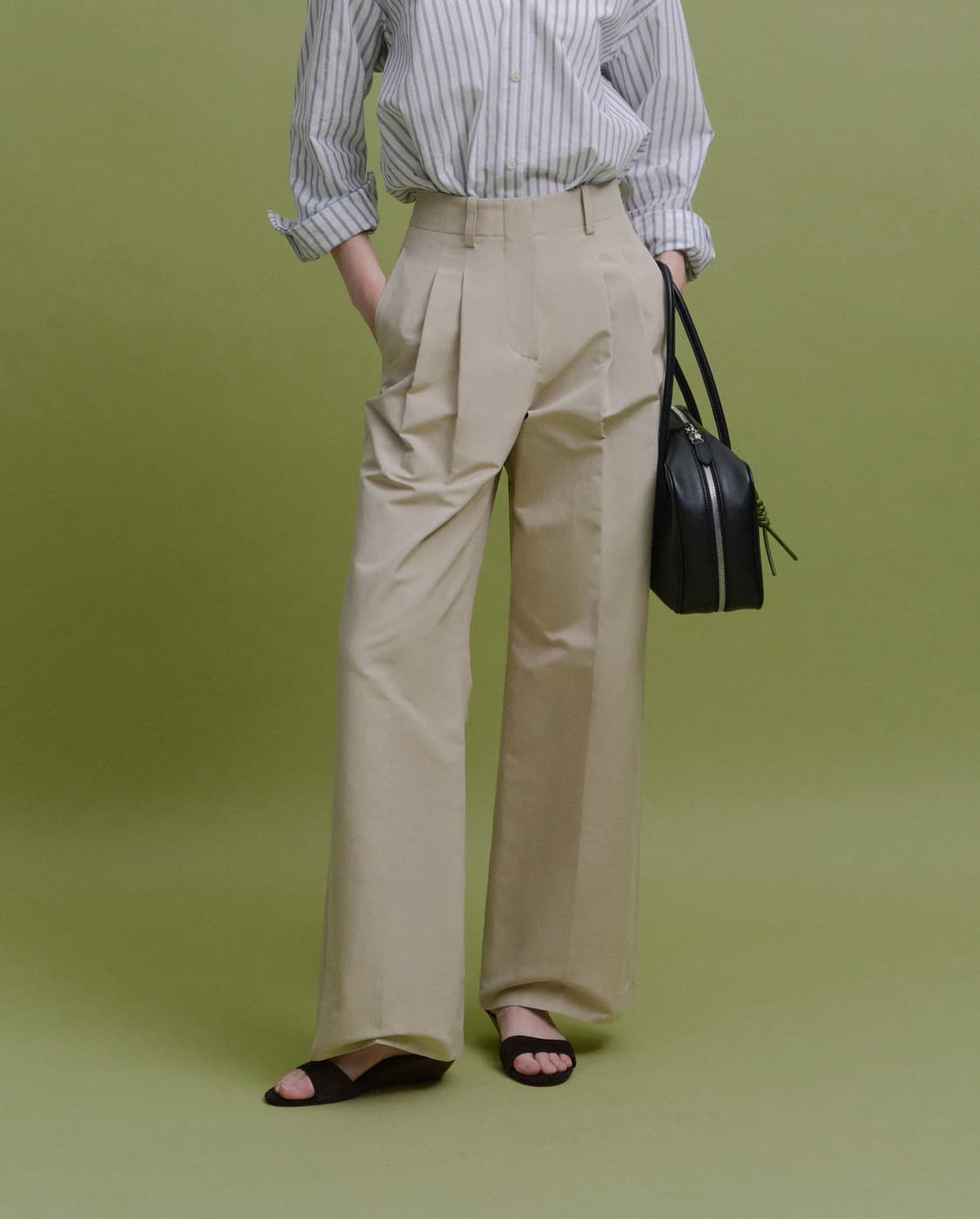 [FYEO] sandy cotton two-tuck pants 상품이미지1