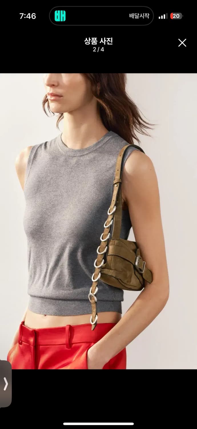 자라 스웨이드 버클 숄더백 상품이미지2