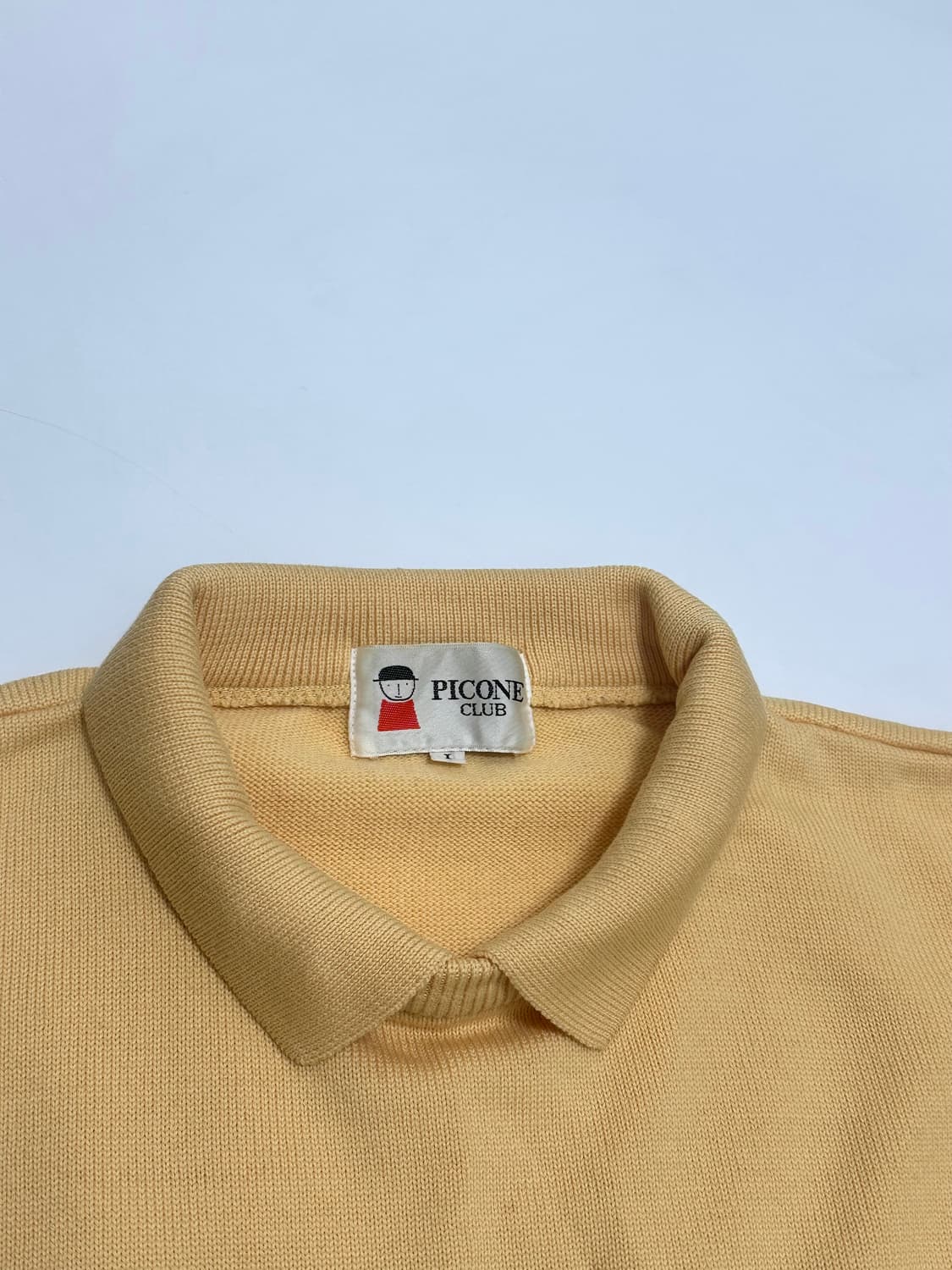 PICONE CLUB 체커보드 배색 니트 일본빈티지 상품이미지9