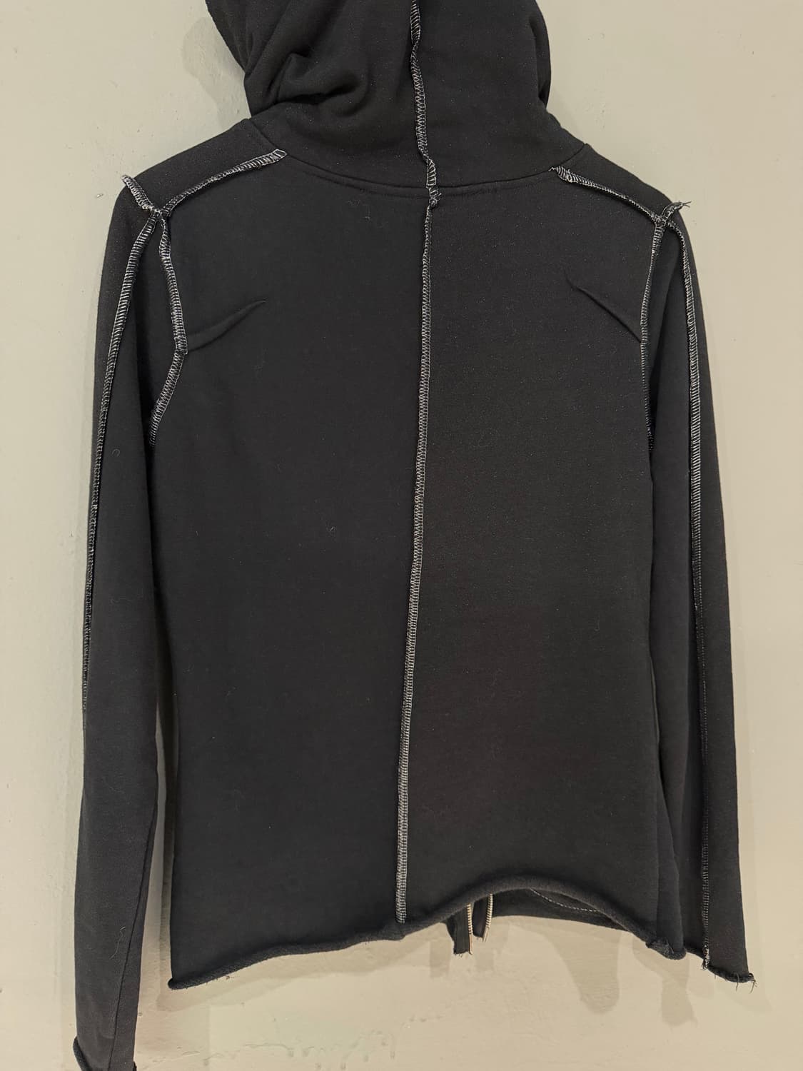 high-neck stitch line detail hood zip-up 상품이미지8
