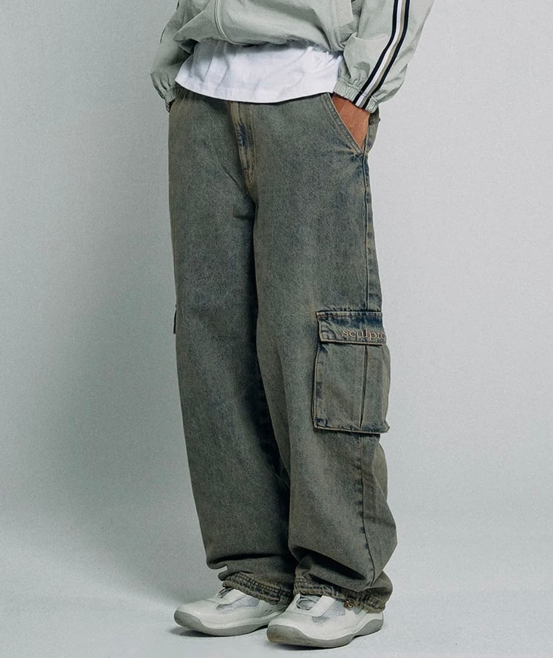 스컬프터 카고 조거 팬츠 빈티지 그린 상품이미지3