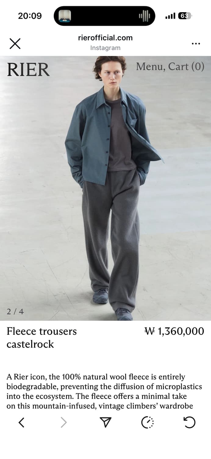 RIER 플리츠팬츠  상품이미지2