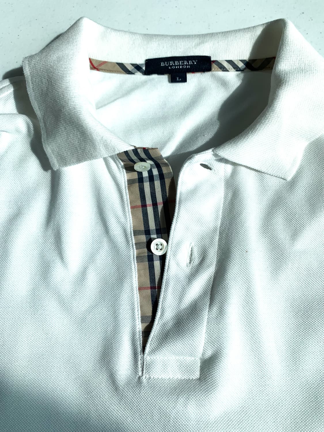 100 버버리 빈티지 반팔 카라티셔츠  상품이미지4