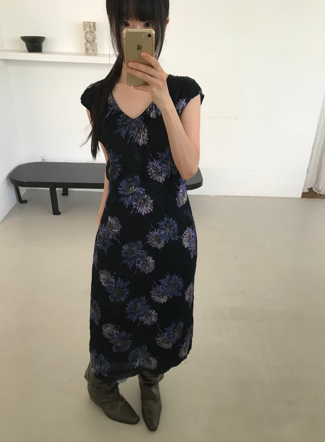 vintage pattern one-piece 상품이미지2