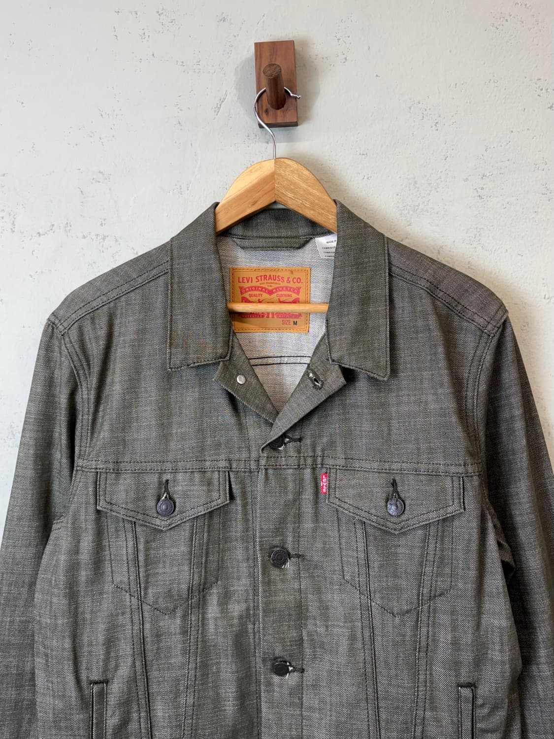 리바이스 빈티지 올리브 그린 데님 트러커 자켓 상품이미지2