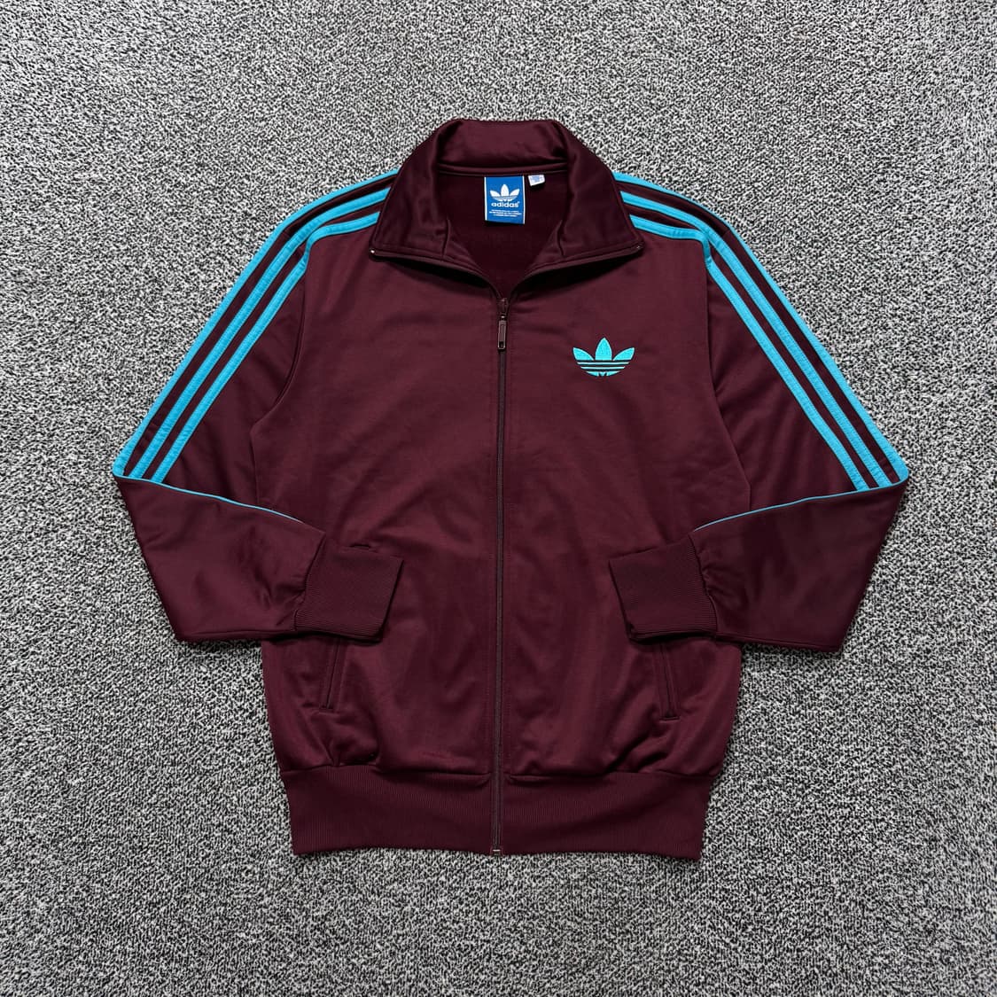 Name : 아디다스 파이어버드 버건디 민트라인 사이드라인 져지 :) 상품이미지1