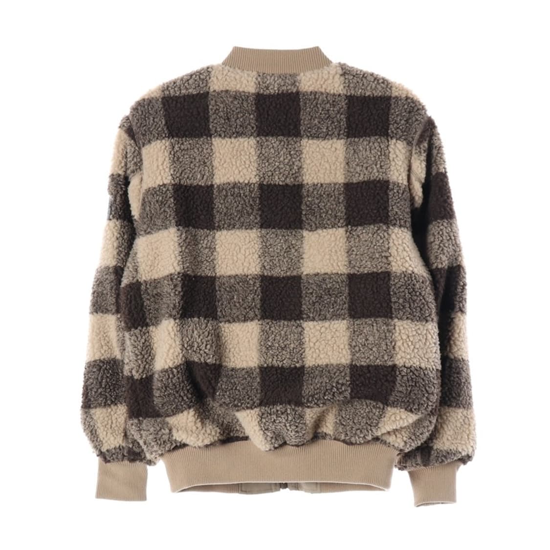 Jeep 빅 체크 보아 플리스 집업 자켓 M 상품이미지2