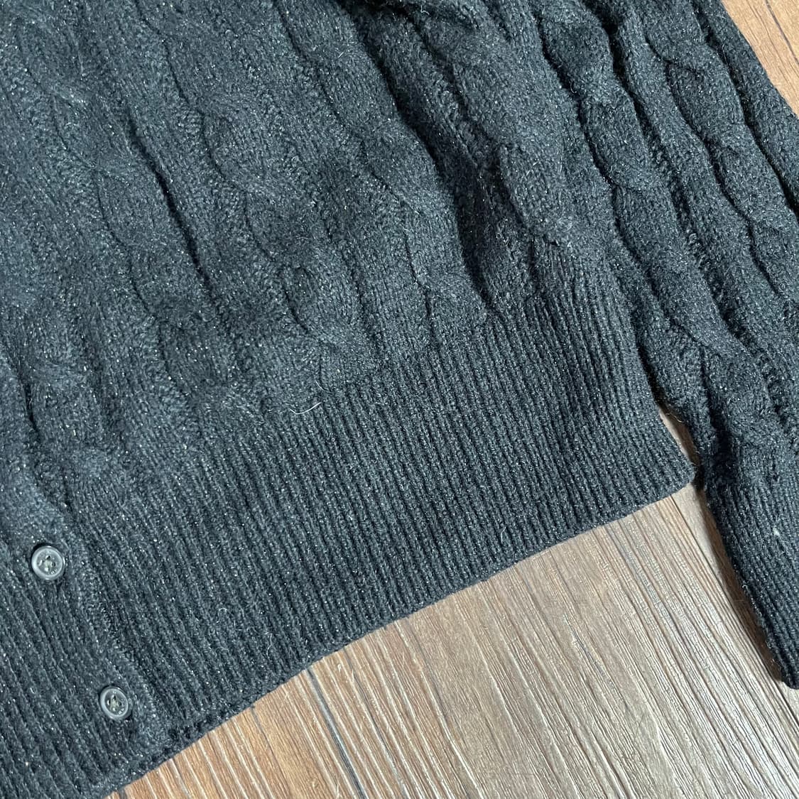 [POLO] 폴로랄프로렌 실버포니 글리터 꽈배기 가디건 상품이미지3