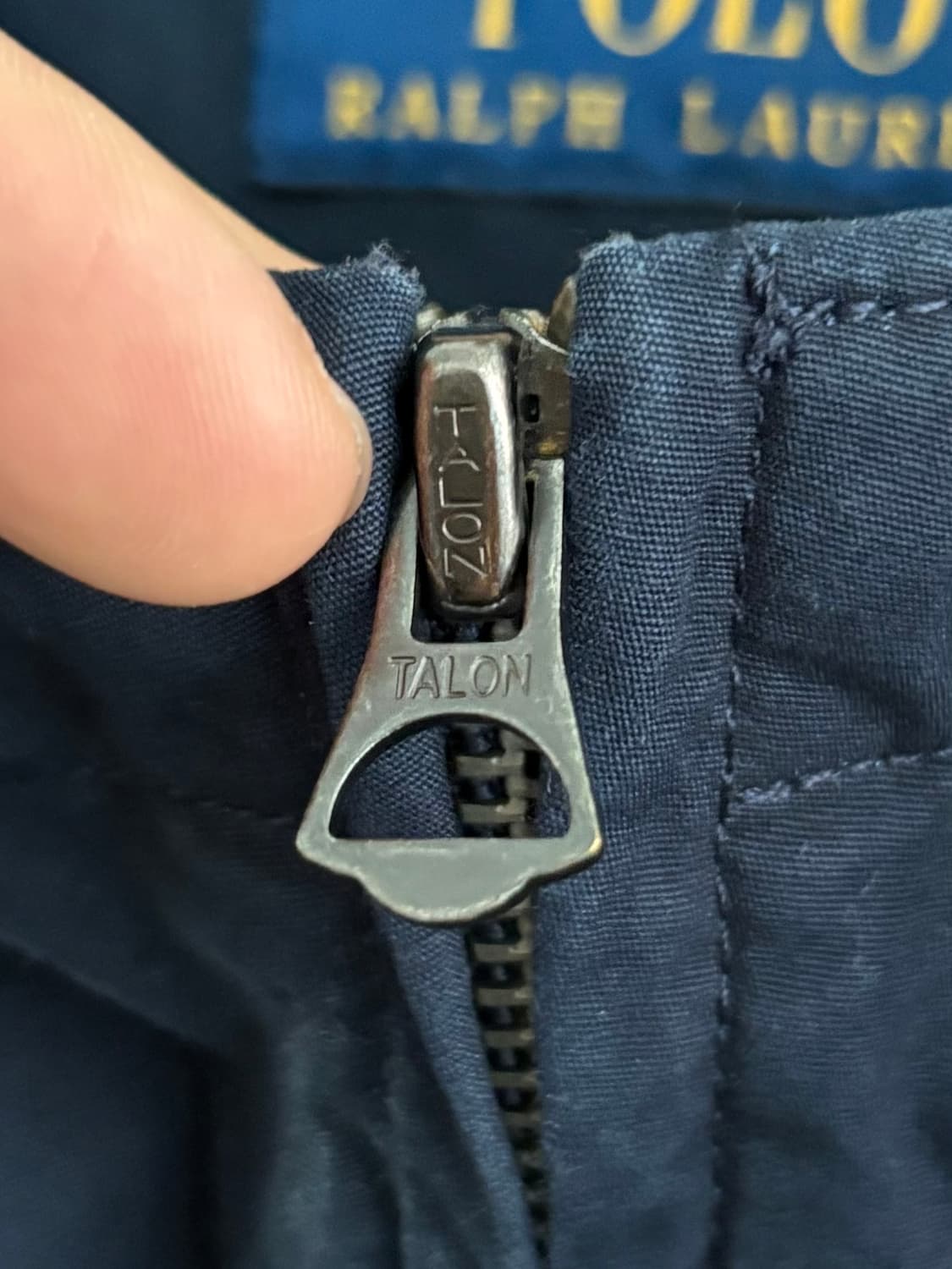 Polo 폴로랄프로렌 QR라벨 코튼 쉘 네이비 후드 자켓 상품이미지5