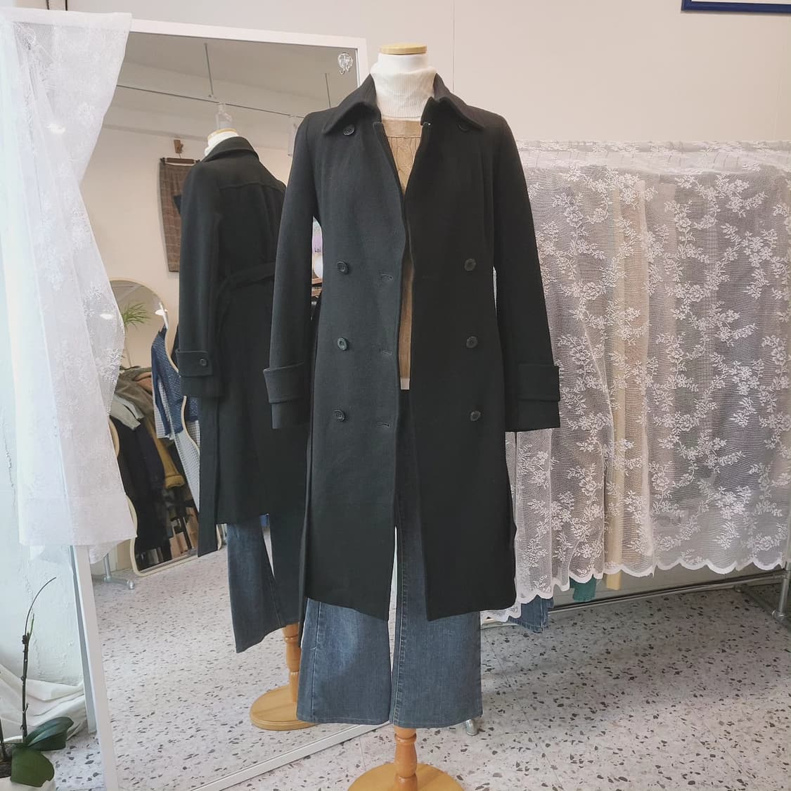 Axcexellence 캐시미어 벨트 코트 상품이미지8