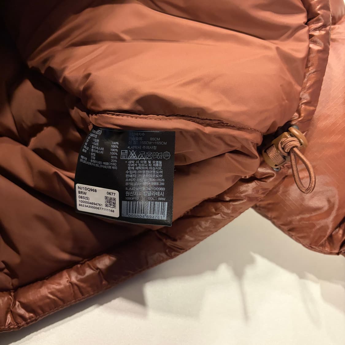 [S] 노스페이스 브라운 크롭 다운 숏패딩 눕시 C991 상품이미지7