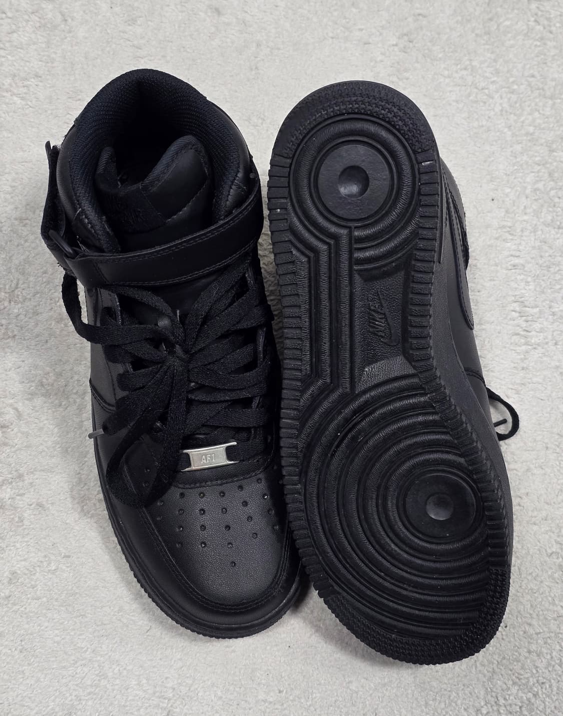 나이키 에어포스1 07 미드 올검 블랙 260 상품이미지6