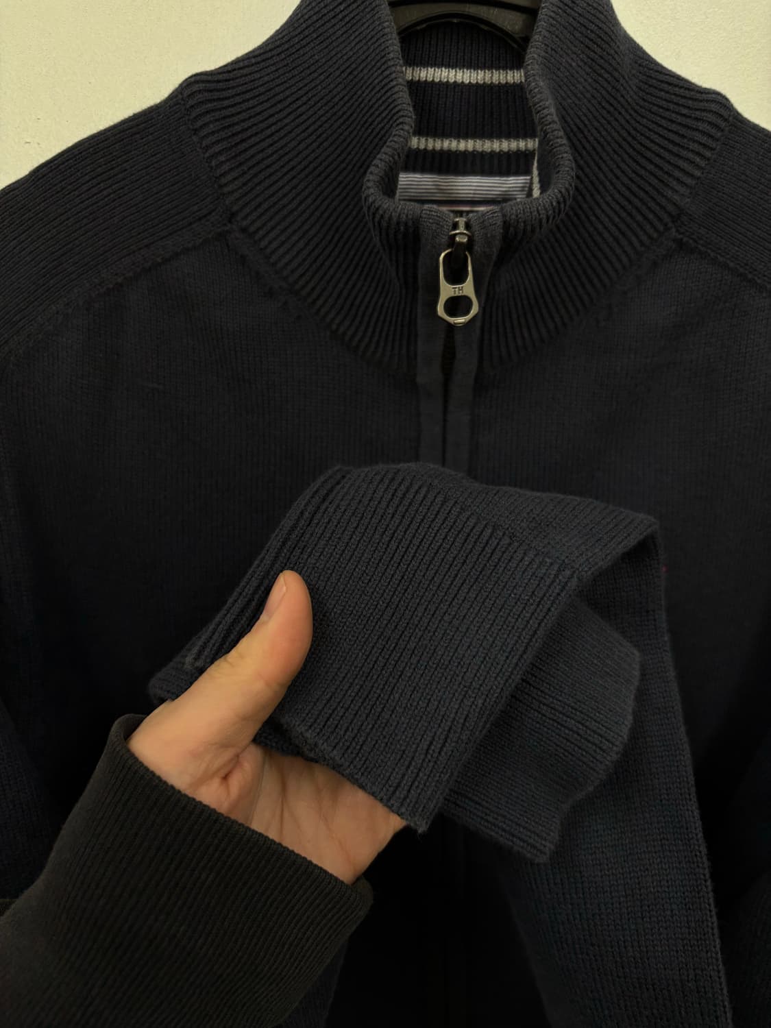 타미힐피거 울 니트집업 상품이미지3