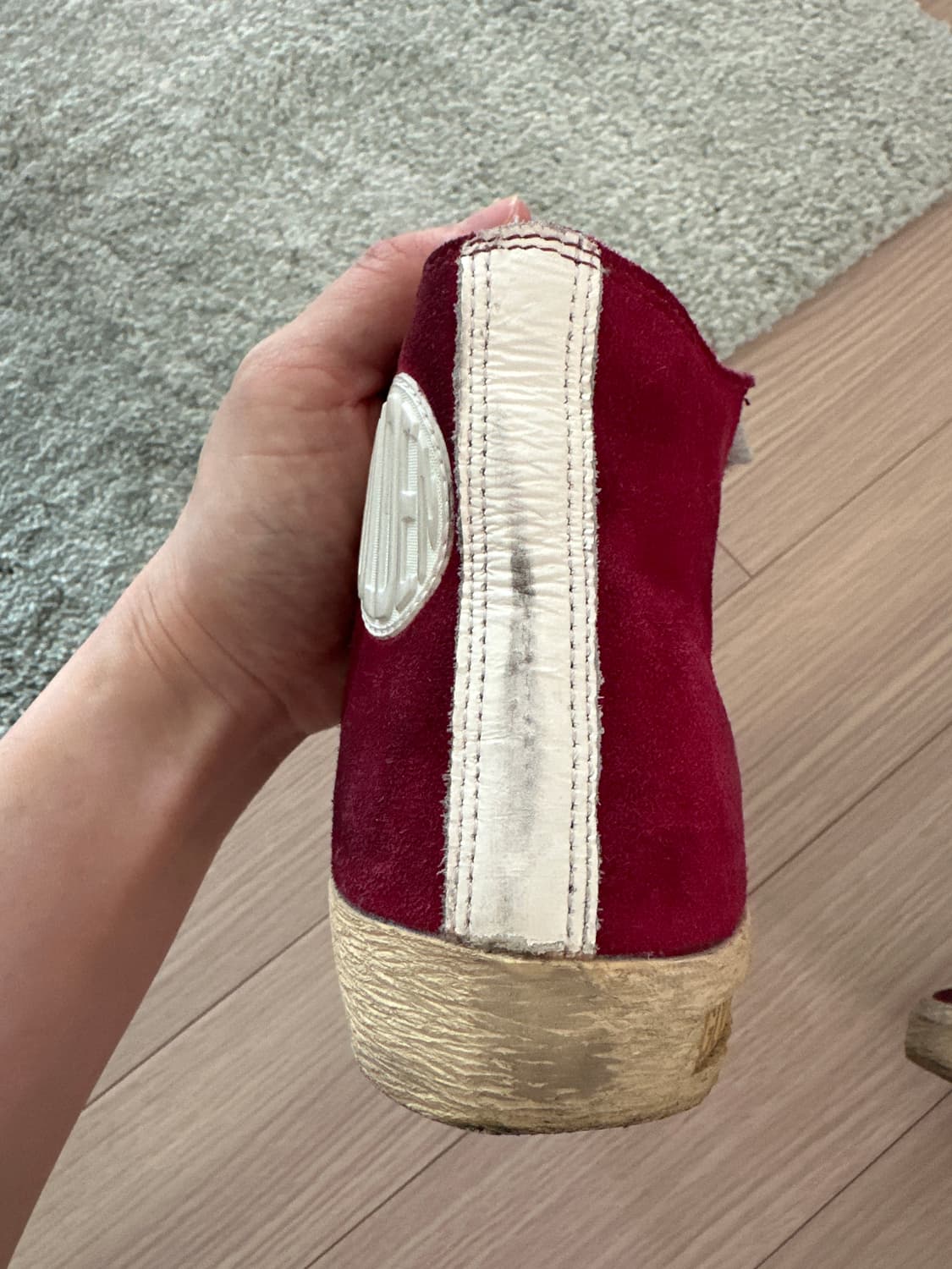 🍒 [판매] 골든구스 프란시 스웨이드 레드 (GGDB Francy) 상품이미지4