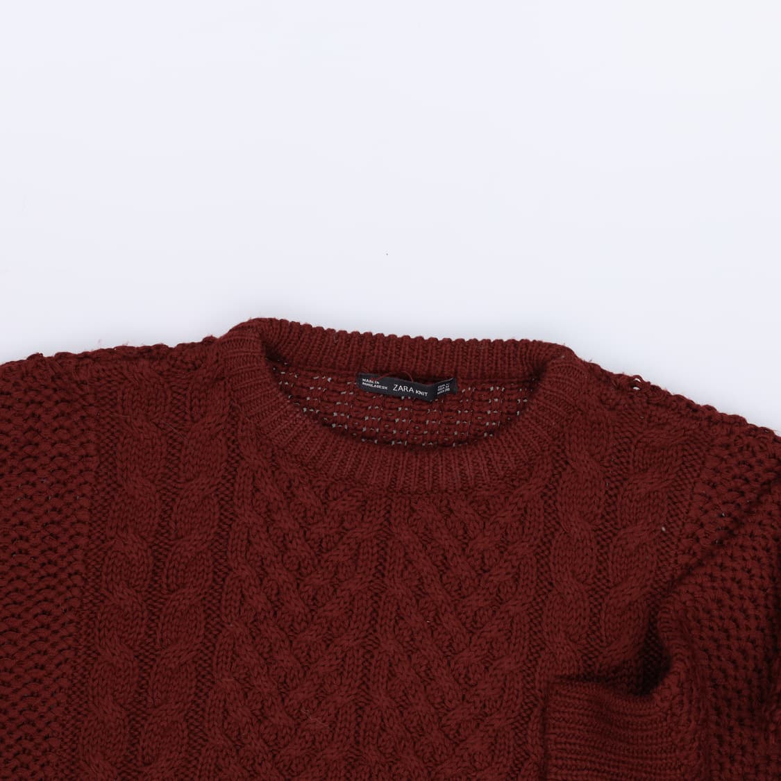 M 자라 케이블 라운드니트 0309H1 상품이미지5