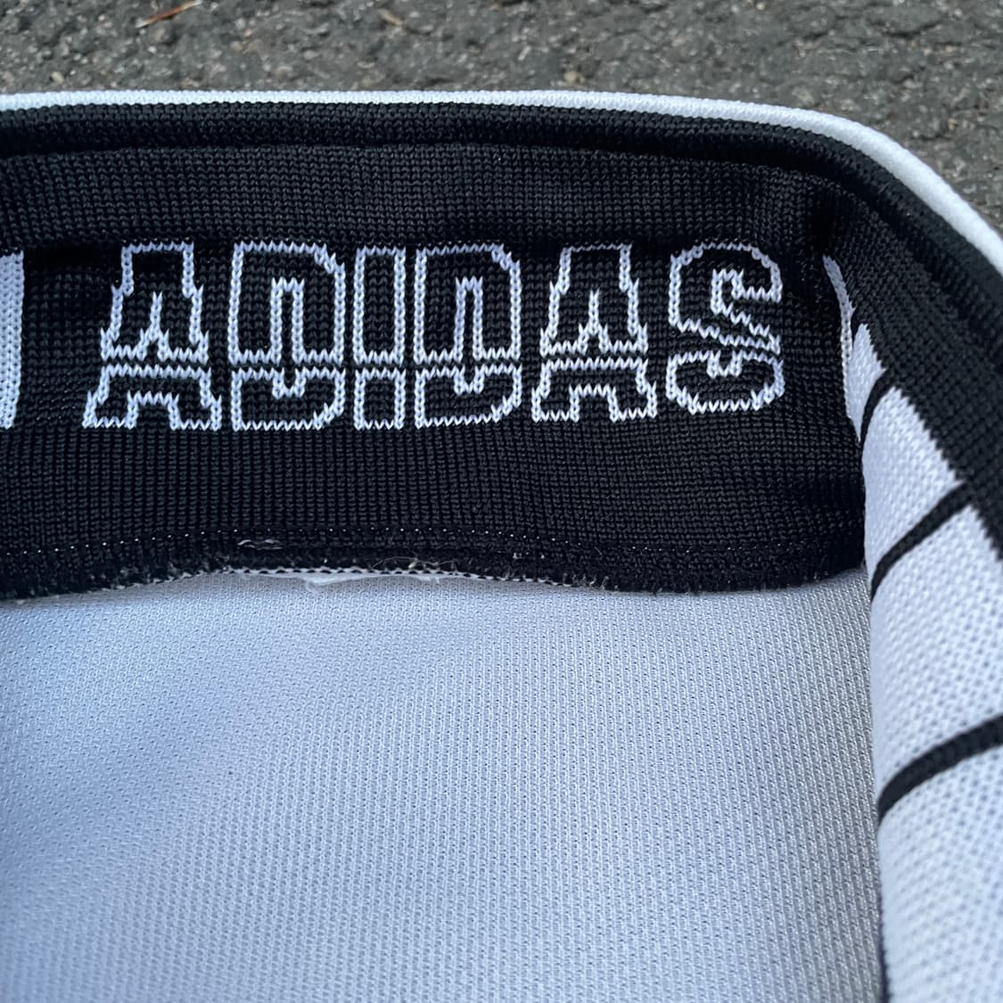 90s 아디다스 데상트 화이트 올드스쿨 오버핏 져지 크롭 트랙탑 L 상품이미지5