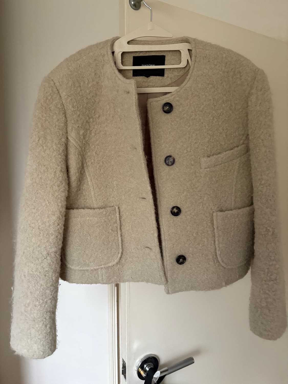 다이애그날 노카라 울 자켓 상품이미지5