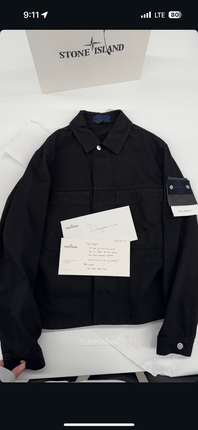 스톤아일랜드 데님리서치 데님자켓 상품이미지1