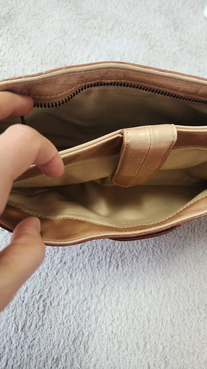 모리걸 브라운 빈티지 토트백  상품이미지6