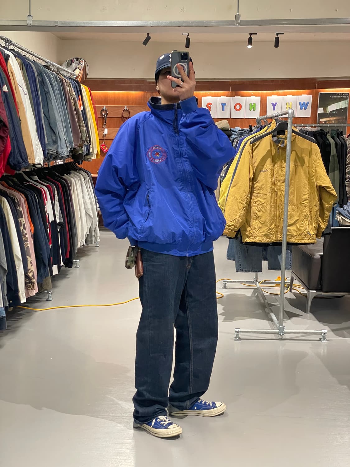 빈티지 빅사이즈 플리스 바람막이 점퍼  상품이미지3