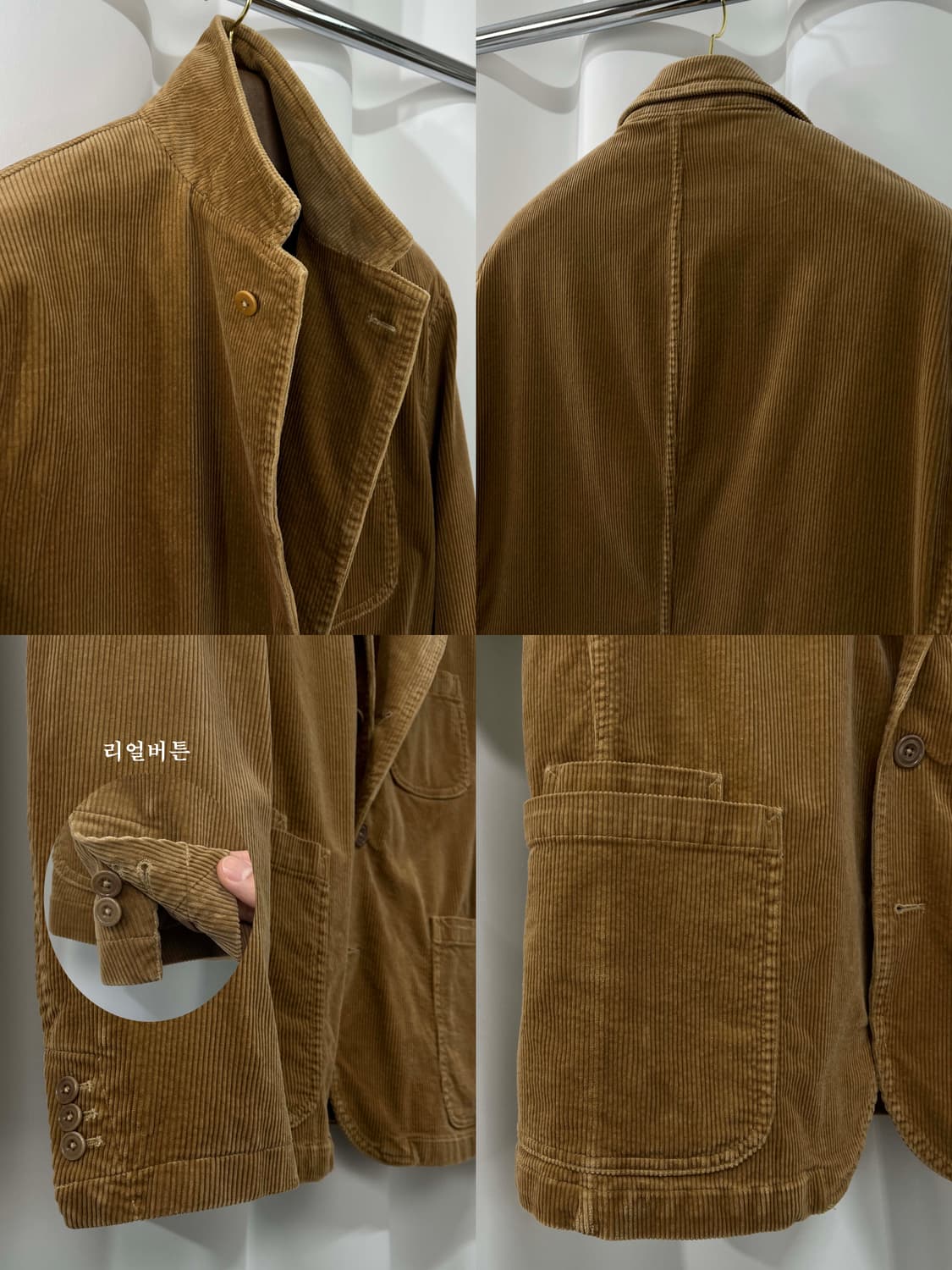 폴로 랄프로렌 코듀로이 브라운 모던 스포츠 코트 자켓 상품이미지8