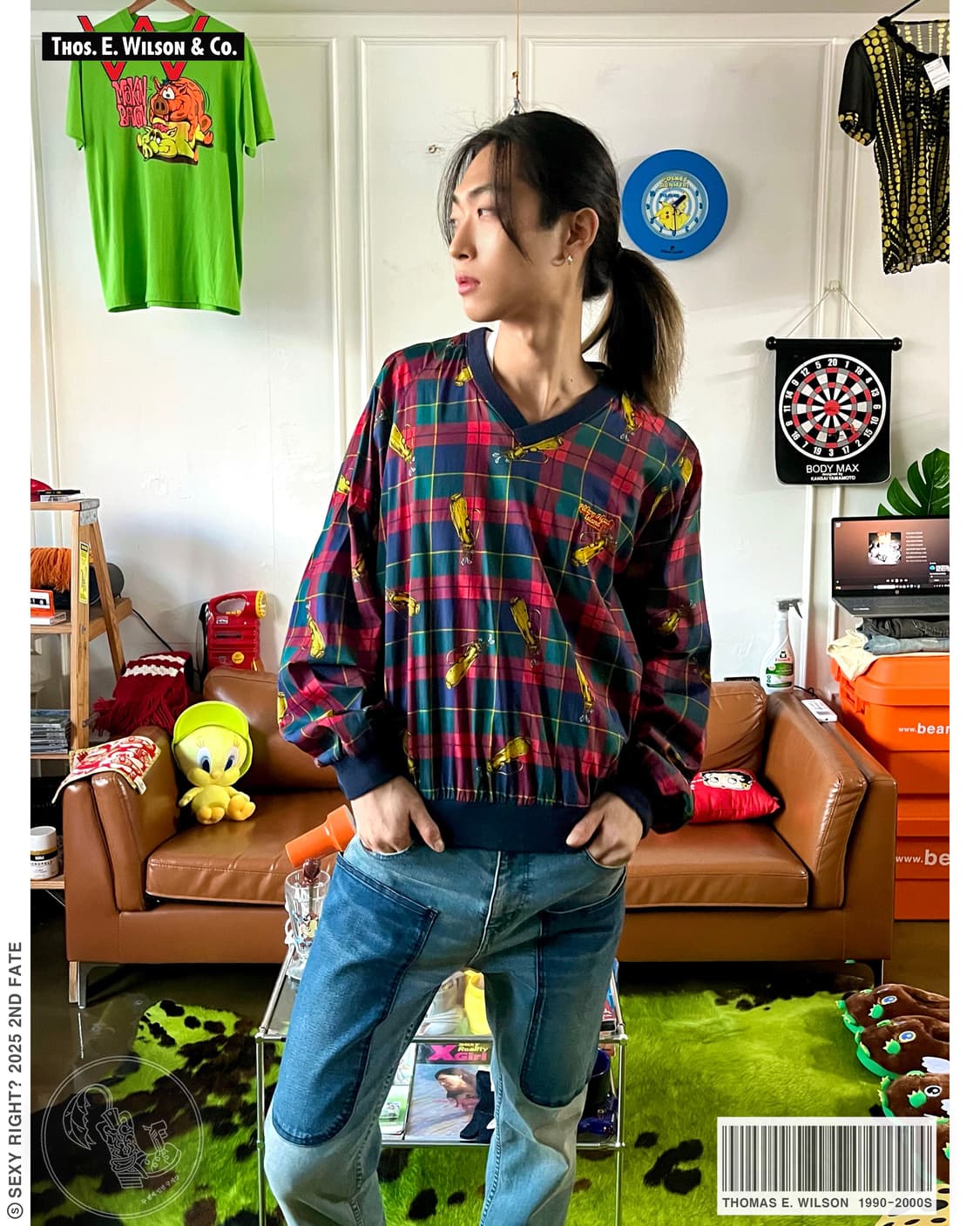 90s Thomas E. Wilson Retro Check Warm-up 상품이미지1