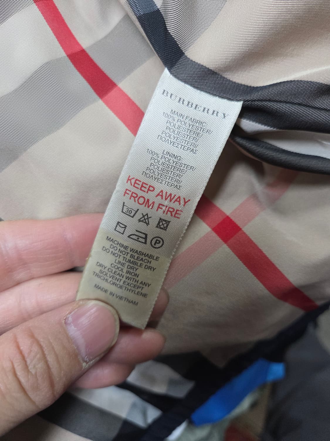 버버리 키즈 레인 코트 자켓 3세 상품이미지4