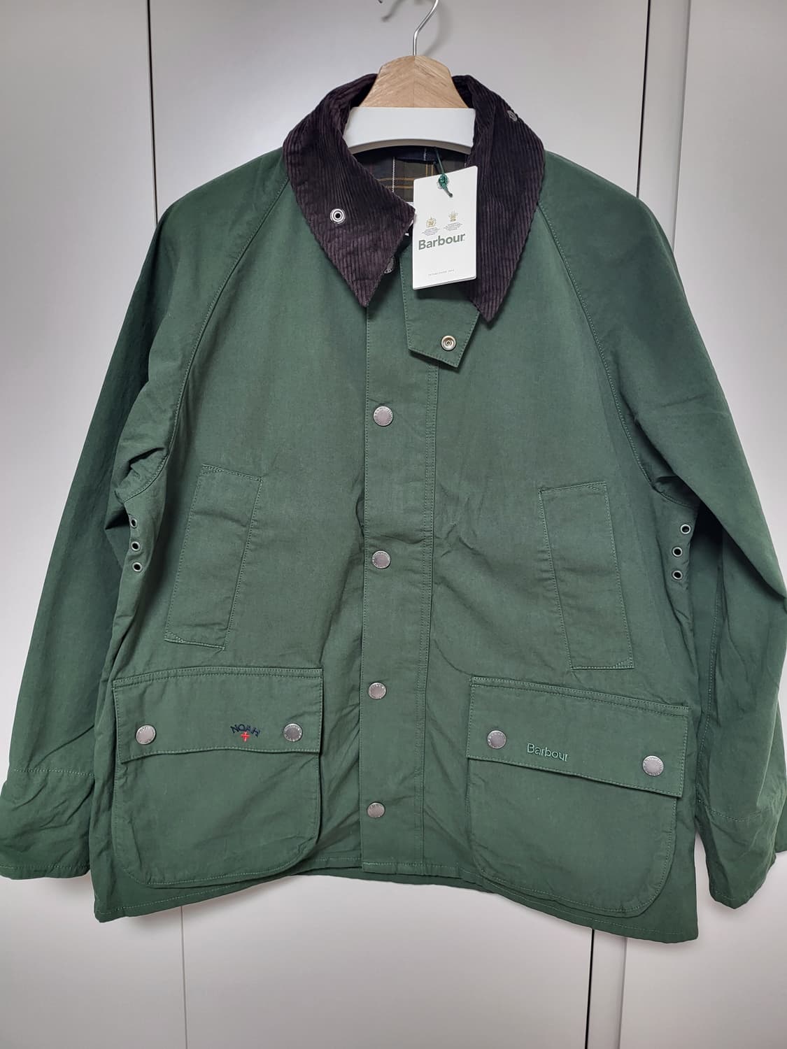 바버 x 노아 뽀빠이 비데일 논왁스 자켓(M사이즈) 새상품 상품이미지1