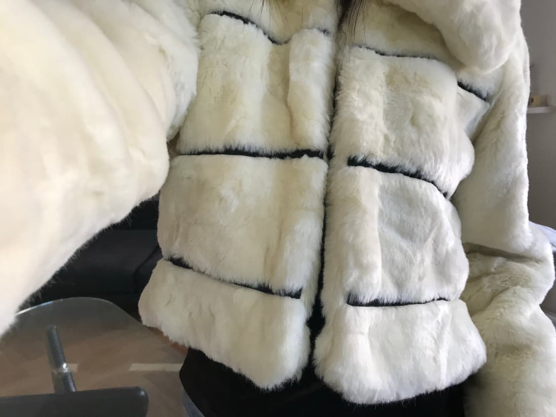 vintage ivory fur jacket 상품이미지5