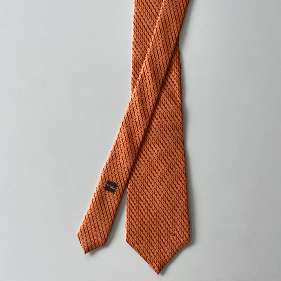 펜디(FENDI) 심플로고 명품 정품 넥타이 상품이미지1