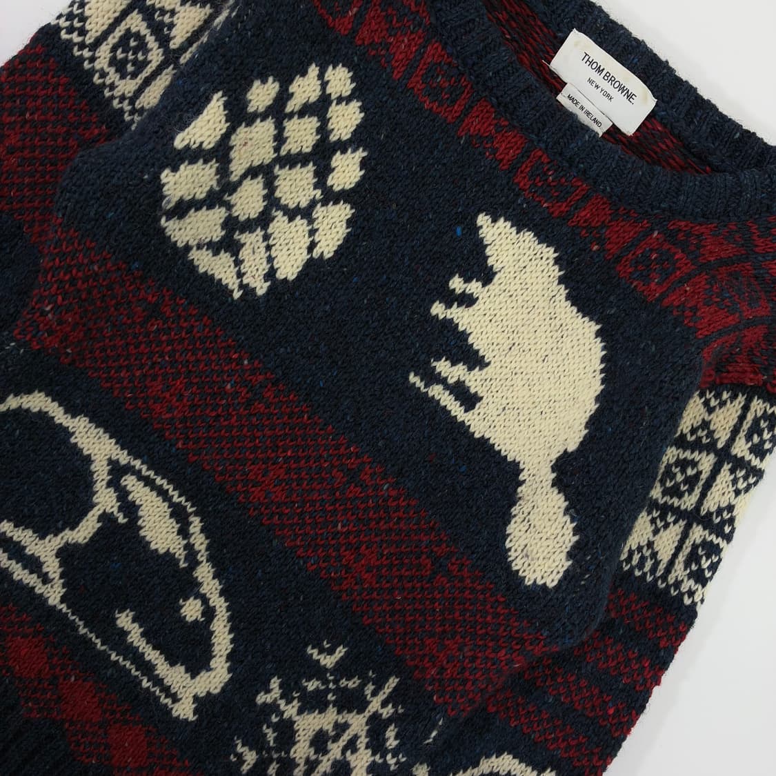 Thom browne  톰브라운 페어아일 애니멀 울 스웨터 상품이미지4