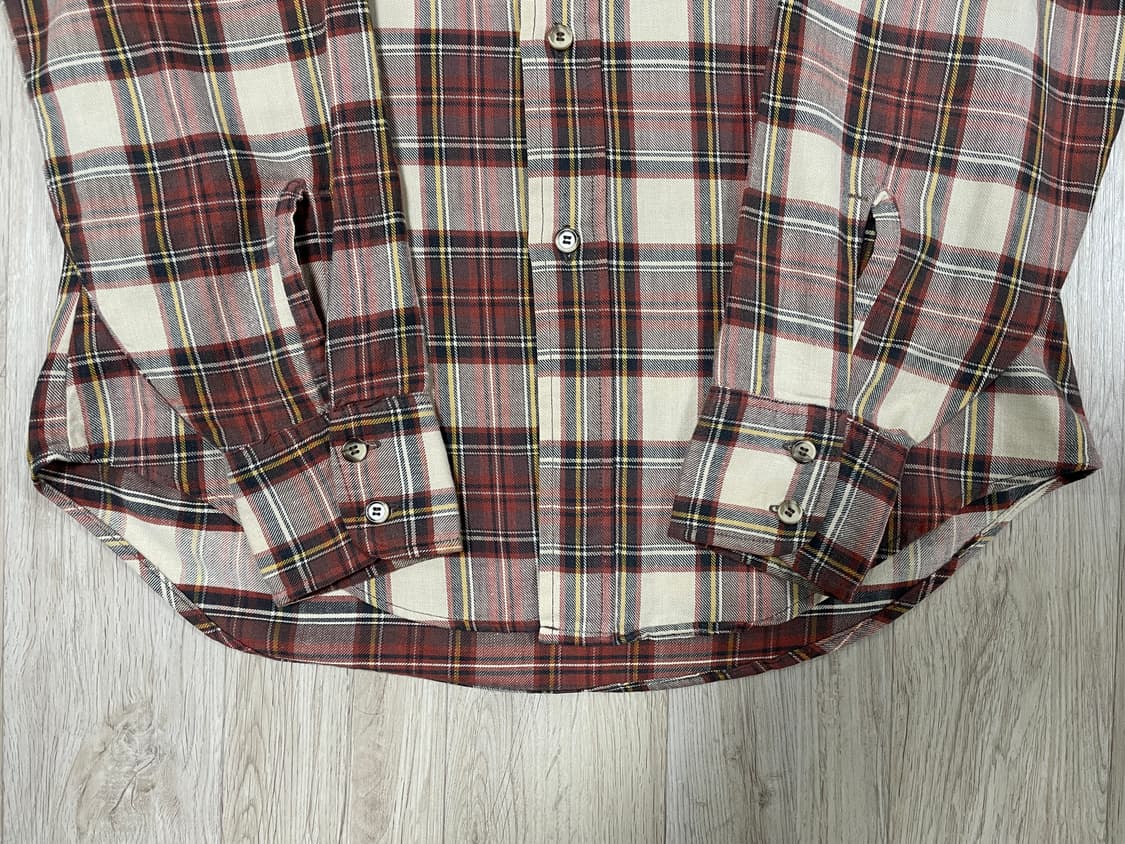 95~100) LVC원판 80's 리바이스 체크 워크셔츠(RRL&폴로) 상품이미지7