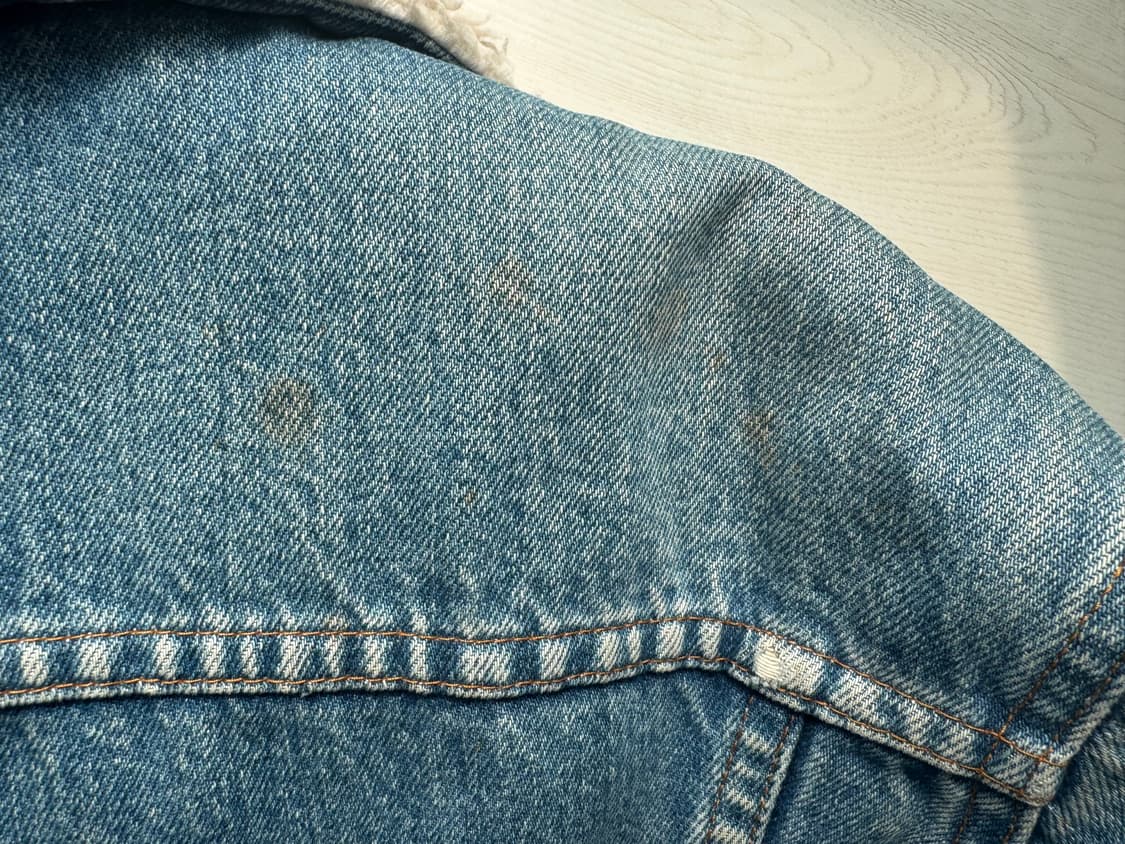 80s levi’s orange tab denim sherpa jacke 상품이미지5