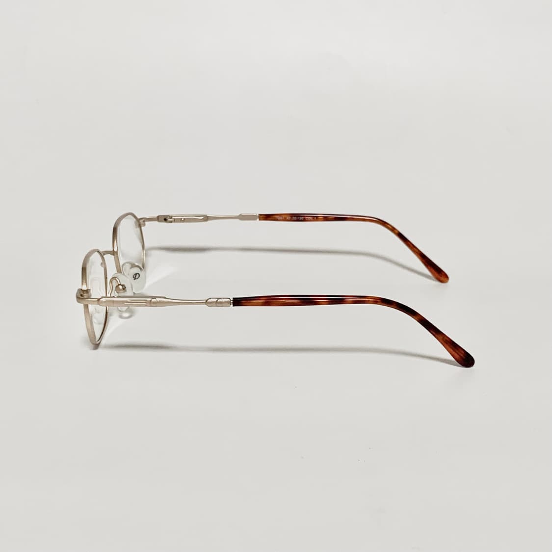 993 데드스탁 빈티지 안경테 레트로 육각형 무광골드 풀메탈 남녀공용 상품이미지5