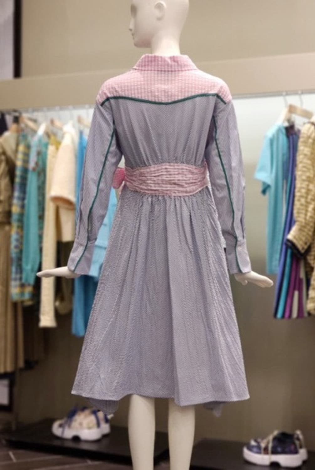 새) 오즈세컨 지지미 블럭원피스  상품이미지3