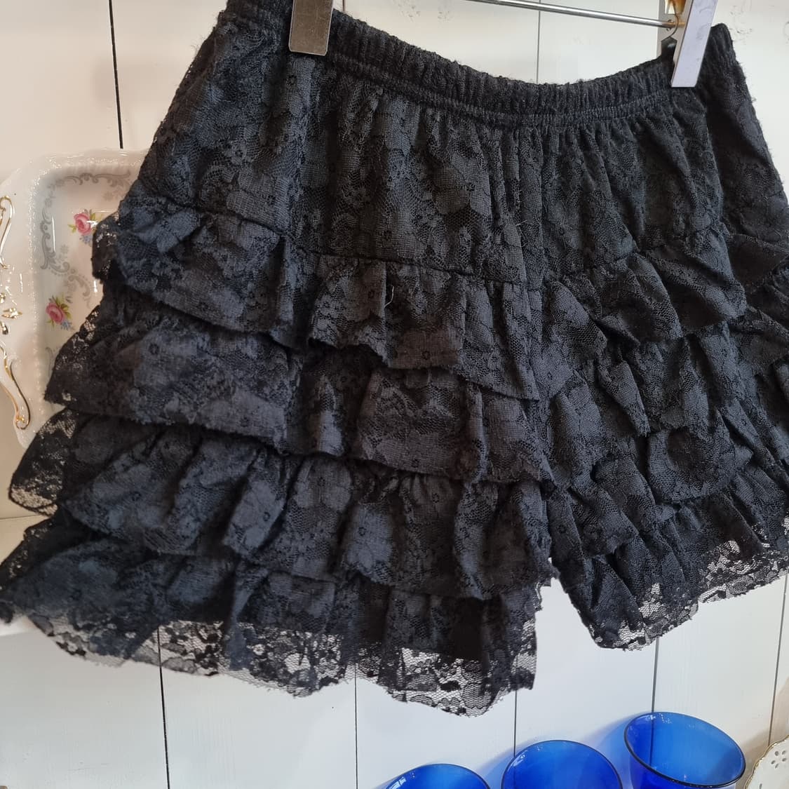 일본빈티지 고스무드 레이스 프릴 쇼츠 상품이미지2