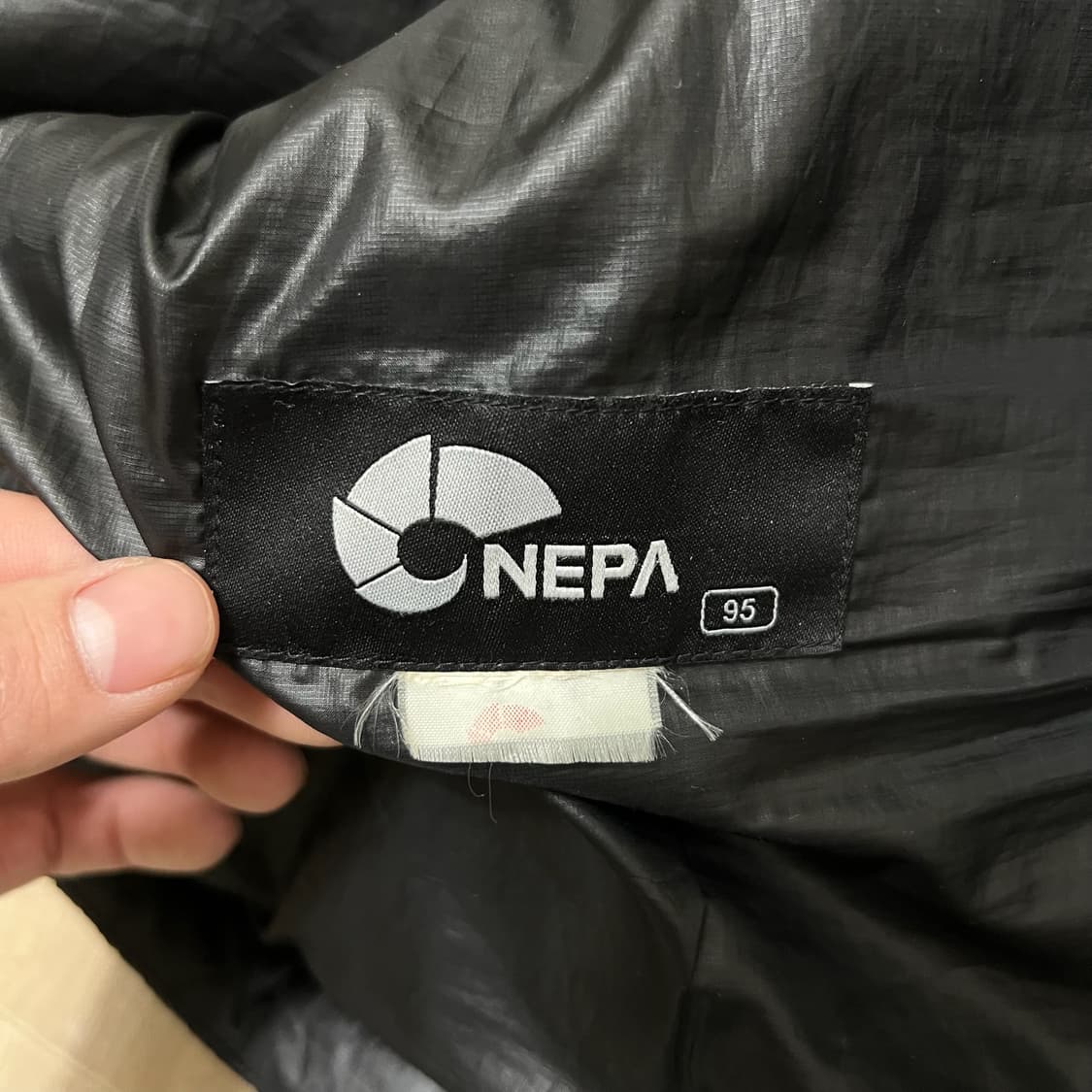 네파 로고 덕다운 경량패딩 M/95  상품이미지5