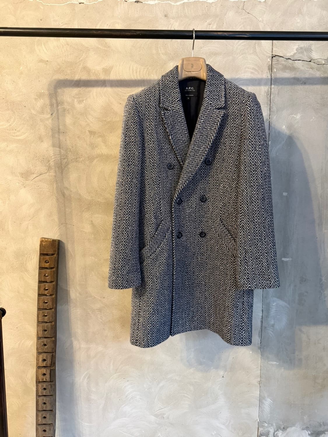 APC 아페쎄 트위드 더블브레스티드 코트 여성55 상품이미지10
