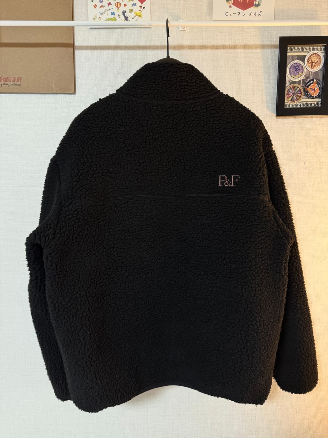 [M]펜필드 블랙 카모 뽀글이 후리스 자켓 상품이미지3