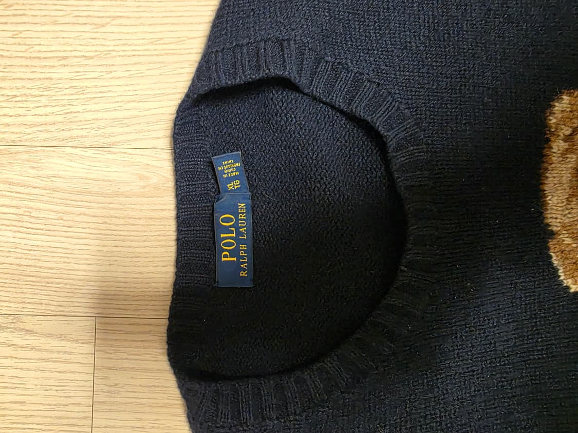 폴로 랄프로렌 베어 캐시미어 니트 XL 네이비 POLO 상품이미지6