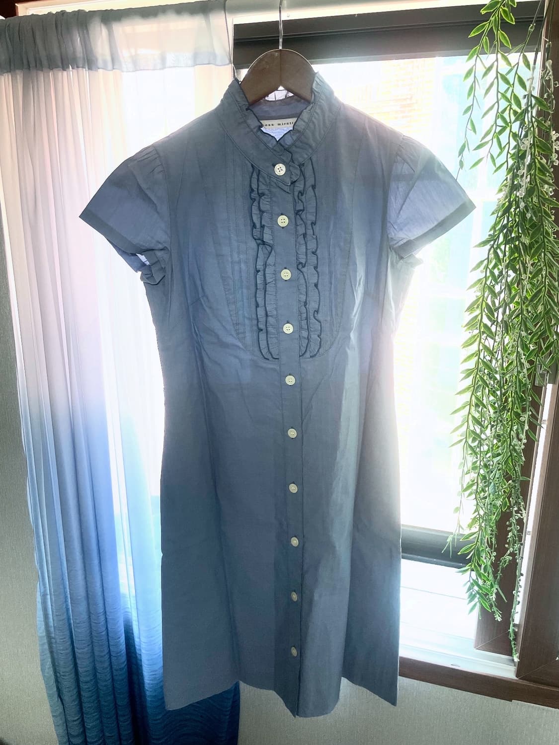 JP vintage blue frill op 상품이미지1